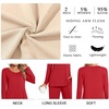 image:imagePOPYOUNG 2 Piece Womens Fall Pajama Sets Crewneck Long Sleeve Pjs Sets with PocketsBean Rose Red