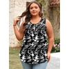 image:imagePOPYOUNG 2026 Womens Summer Tank Tops Ladies Sleeveless Shirts Loose Fit Casual Blouse02blackcampanula