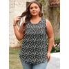 image:imagePOPYOUNG 2026 Womens Summer Tank Tops Ladies Sleeveless Shirts Loose Fit Casual BlouseBlackwhite Daisy