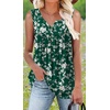 image:imagePOPYOUNG 2026 Womens Summer Tank Tops Ladies Sleeveless Shirts Loose Fit Casual BlouseFloralgreen