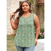 image:imagePOPYOUNG 2026 Womens Summer Tank Tops Ladies Sleeveless Shirts Loose Fit Casual BlouseGreen Sparrow