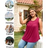 image:imagePOPYOUNG 2026 Womens Summer Tank Tops Ladies Sleeveless Shirts Loose Fit Casual BlouseNavylily