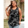 image:imagePOPYOUNG 2026 Womens Summer Tank Tops Ladies Sleeveless Shirts Loose Fit Casual BlouseWhite Fl Carvings