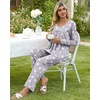image:imagePOPYOUNG Womens Pajama Set 2 Pieces Fall Long Sleeve Pjs Winter Ladies Pajamas Lounge Sleepwear with Pockets01fl Pink Star