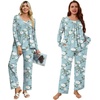 image:imagePOPYOUNG Womens Pajama Set 2 Pieces Fall Long Sleeve Pjs Winter Ladies Pajamas Lounge Sleepwear with PocketsBegoniagrey