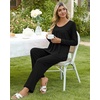 image:imagePOPYOUNG Womens Pajama Set 2 Pieces Fall Long Sleeve Pjs Winter Ladies Pajamas Lounge Sleepwear with PocketsBlack
