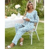 image:imagePOPYOUNG Womens Pajama Set 2 Pieces Fall Long Sleeve Pjs Winter Ladies Pajamas Lounge Sleepwear with PocketsBlue Sailboat