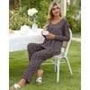 image:imagePOPYOUNG Womens Pajama Set 2 Pieces Fall Long Sleeve Pjs Winter Ladies Pajamas Lounge Sleepwear with PocketsFloralblack