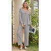 image:imagePOPYOUNG Womens Pajama Set 2 Pieces Fall Long Sleeve Pjs Winter Ladies Pajamas Lounge Sleepwear with PocketsGrey