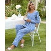 image:imagePOPYOUNG Womens Pajama Set 2 Pieces Fall Long Sleeve Pjs Winter Ladies Pajamas Lounge Sleepwear with PocketsLight Blue Floral