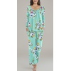 image:imagePOPYOUNG Womens Pajama Set 2 Pieces Fall Long Sleeve Pjs Winter Ladies Pajamas Lounge Sleepwear with PocketsMint Green