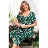 image:imagePOPYOUNG Womens Pajama Sets Summer Ladies Pjs 2 Piece Loungewear Capri with Pockets SleepwearLittle Flower Gr