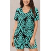image:imagePOPYOUNG Womens Pajama Sets Summer Short Sleeves 2 Piece Lounge Sleepwear Ladies Pjs Sets with Pockets07fl BlueGreen