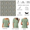image:imagePOPYOUNG Womens tunic Loose Fit Dressy Blouse Ladies Elbow Sleeve Tops Wear with LeggingsA3ppwhite Peony