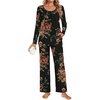 Floral Brown-black-a