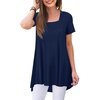 Square Neck-navy Blue
