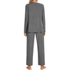image:imagePOPYOUNG 2 Piece Womens Fall Pajama Sets V Neck Long Sleeve Lounge Sleepwear Pjs Sets with PocketsPjdark Grey