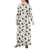image:imagePOPYOUNG Plus Size Maxi Dress for Womens Casual Fall Dresses Long Sleeves Winter Long Dress with PocketsBlack Rose Beige
