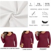 image:imagePOPYOUNG Plus Size Maxi Dress for Womens Casual Fall Dresses Long Sleeves Winter Long Dress with PocketsFloral Wine