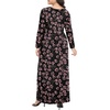 image:imagePOPYOUNG Plus Size Maxi Dress for Womens Casual Fall Dresses Long Sleeves Winter Long Dress with PocketsFlowergypsophila Black
