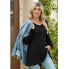 image:imagePOPYOUNG Womens Long Sleeve Tunic Tops Fall Long Shirts to Wear with Leggings Loose Fit Dressy Crewneck BlouseA1crewneckblack