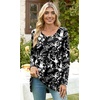 image:imagePOPYOUNG Womens Long Sleeve Tunic Tops Fall Long Shirts to Wear with Leggings Loose Fit Dressy Crewneck BlouseCrewneckbellflower