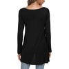 image:imagePOPYOUNG Womens Long Sleeve Tunic Tops Fall Shirts to Wear with Leggings Loose Fit Dressy VNeck Blouse M5XLA1vblack