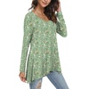 image:imagePOPYOUNG Womens Long Sleeve Tunic Tops Fall Shirts to Wear with Leggings Loose Fit Dressy VNeck Blouse M5XLBramblinggreen
