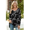 image:imagePOPYOUNG Womens Long Sleeve Tunic Tops Fall Shirts to Wear with Leggings Loose Fit Dressy VNeck Blouse M5XLCrewneckwhite Carvings