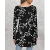 image:imagePOPYOUNG Womens Long Sleeve Tunic Tops Fall Shirts to Wear with Leggings Loose Fit Dressy VNeck Blouse M5XLCrewneckwhite Carvings