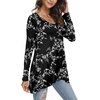 image:imagePOPYOUNG Womens Long Sleeve Tunic Tops Fall Shirts to Wear with Leggings Loose Fit Dressy VNeck Blouse M5XLLongwhite Carvings Black