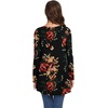 image:imagePOPYOUNG Womens Long Sleeve Tunic Tops Fall Shirts to Wear with Leggings Loose Fit Dressy VNeck Blouse M5XLVbrown Floral Black
