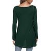image:imagePOPYOUNG Womens Long Sleeve Tunic Tops Fall Shirts to Wear with Leggings Loose Fit Dressy VNeck Blouse M5XLVdrak Green