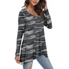image:imagePOPYOUNG Womens Long Sleeve Tunic Tops Fall Shirts to Wear with Leggings Loose Fit Dressy VNeck Blouse M5XLVgray Camo