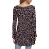 image:imagePOPYOUNG Womens Long Sleeve Tunic Tops Fall Shirts to Wear with Leggings Loose Fit Dressy VNeck Blouse M5XLVlittle Floralblack