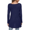 image:imagePOPYOUNG Womens Long Sleeve Tunic Tops Fall Shirts to Wear with Leggings Loose Fit Dressy VNeck Blouse M5XLVnavy Blue