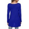 image:imagePOPYOUNG Womens Long Sleeve Tunic Tops Fall Shirts to Wear with Leggings Loose Fit Dressy VNeck Blouse M5XLVroyal Blue