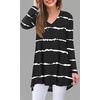 image:imagePOPYOUNG Womens Long Sleeve Tunic Tops Fall Shirts to Wear with Leggings Loose Fit Dressy VNeck Blouse M5XLVstripe Black