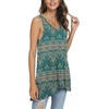 image:imagePOPYOUNG Womens Long Tunic Tank to Wear with Leggings Summer VNeck Sleeveless Tops Loose ShirtsSleevelessblue Khaki