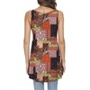 image:imagePOPYOUNG Womens Long Tunic Tank to Wear with Leggings Summer VNeck Sleeveless Tops Loose ShirtsSleevelesscolor Block Mixing