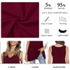 image:imagePOPYOUNG Womens Long Tunic Tank to Wear with Leggings Summer VNeck Sleeveless Tops Loose ShirtsSleevelessgypsophila Black