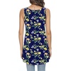 image:imagePOPYOUNG Womens Long Tunic Tank to Wear with Leggings Summer VNeck Sleeveless Tops Loose ShirtsSleevelesslilium Minornavy Blue