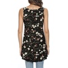 image:imagePOPYOUNG Womens Long Tunic Tank to Wear with Leggings Summer VNeck Sleeveless Tops Loose ShirtsSleevelessplum Blossomblack