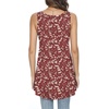 image:imagePOPYOUNG Womens Long Tunic Tank to Wear with Leggings Summer VNeck Sleeveless Tops Loose ShirtsSleevelessplum Blossomred