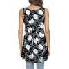image:imagePOPYOUNG Womens Long Tunic Tank to Wear with Leggings Summer VNeck Sleeveless Tops Loose ShirtsSleevelesswhite Lily