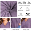 image:imagePOPYOUNG Womens Plus Size Henley Tunic Tops Chic V Neck Button Shirt Casual Long Sleeve Pleated Blouse L4XLDark Green