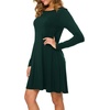 image:imagePOPYOUNG Womens Spring Long Sleeve T Shirt Dresses Casual Swing Dress