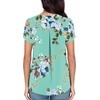 image:imagePOPYOUNG Womens Summer Dressy Chiffon Blouses Short Sleeve V Neck Tunic Tops for Leggings Casual TShirts