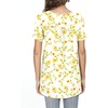 image:imagePOPYOUNG Womens Tunic Tops Short Sleeve Henley Pleated Blouse Loose Fit Summer Shirts for LeggingsHenleyapricot Floret