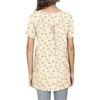 image:imagePOPYOUNG Womens Tunic Tops Short Sleeve Henley Pleated Blouse Loose Fit Summer Shirts for LeggingsHenleywhite Chrysanthemum